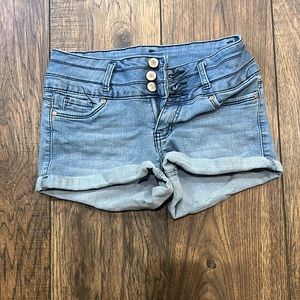 light denim shorts